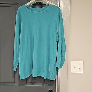 Woman Within 1x Waffle Sweater